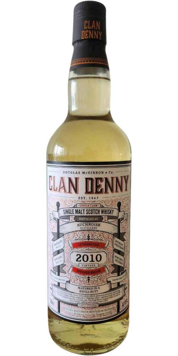 Auchroisk 10y - 2010/2022 - Clan Denny - 48% - Single Malt Scotch Whisky