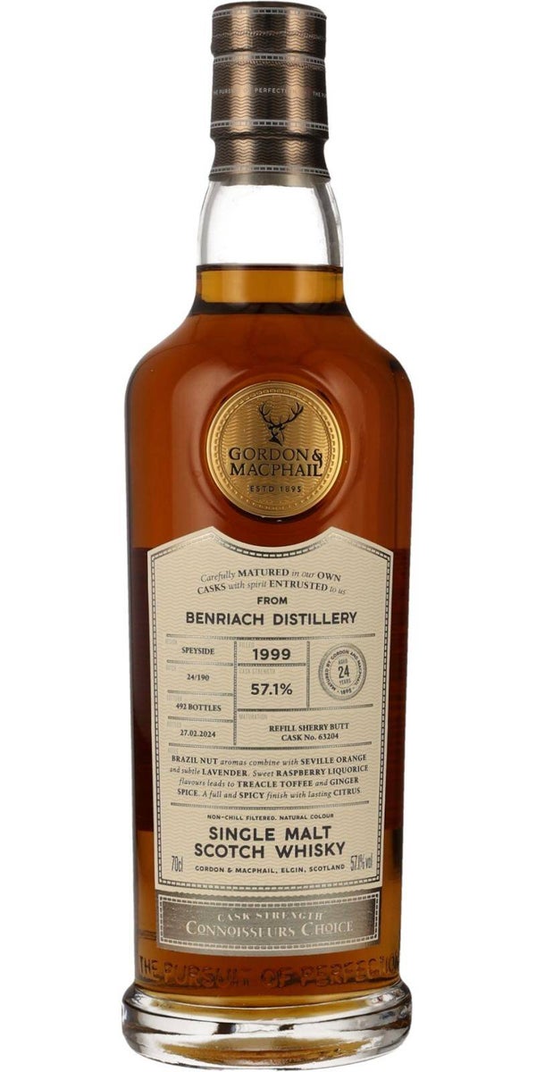 Benriach 24y - 1999/2024 - Cask #63204 - Connoisseurs Choice - Gordon & MacPhail - Single Malt Scotch Whisky