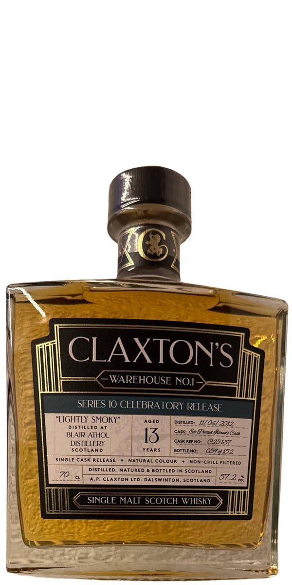 Blair Athol 13y - Lightly Peated - 2012/2025 - 57,2% - Claxton's - Single Malt Scotch Whisky