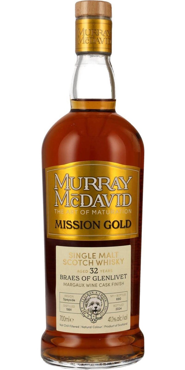 Braes of Glenlivet 32y - 1991/2024 - Mission Gold - Murray McDavid - 41,1% - Single Malt Scotch Whisky