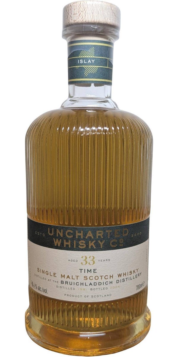 Bruichladdich 33y - Time - Uncharted Whisky - 46,1% - Single Malt Scotch Whisky - Independant bottler