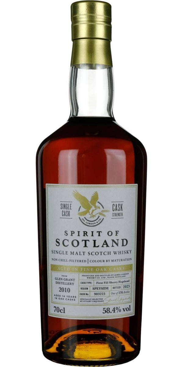 Glen Grant 14y - 2010/2025 - Spirit of Scotland - Gordon & Macphail - 58,4% - 270 flessen - Single Malt Scotch Whisky