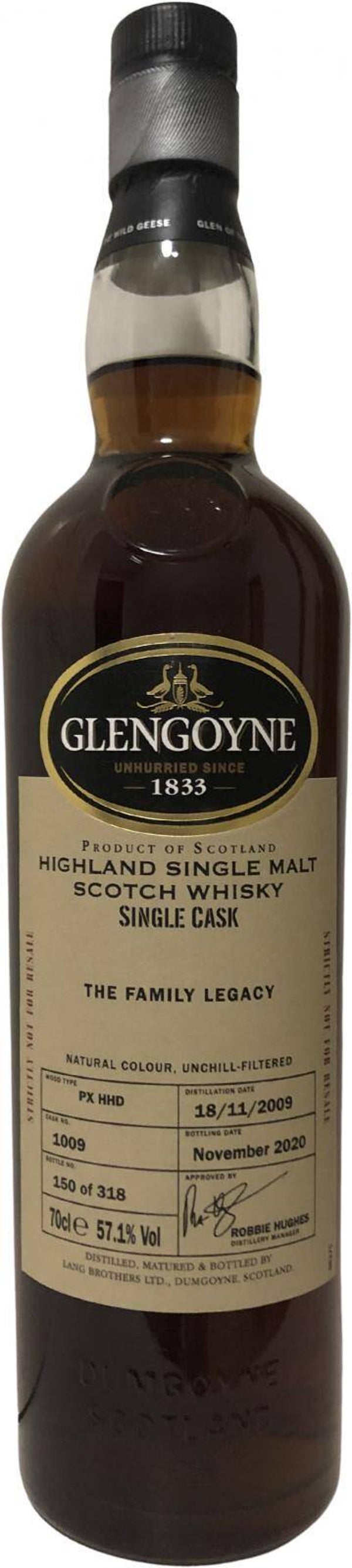 Glengoyne 2009 - 2009/2020 - The Family Legacy - Single Cask - 57,1% - Single Malt Scotch Whisky