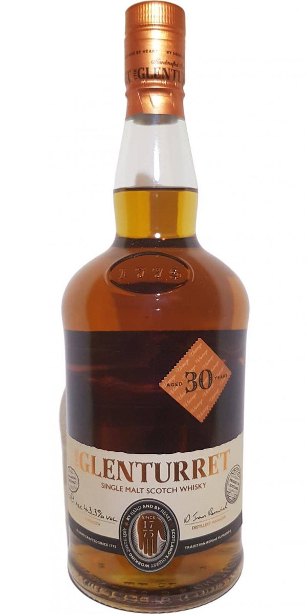 Glenturret 30y - 2018 - Small Batch - 1720 flessen - 43,3% - Single Malt Scotch Whisky