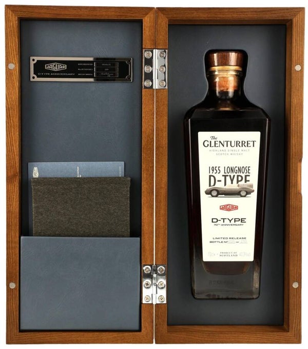 Glenturret Jaguar D-Type 70st anniversary - 270 flessen - 40,3% - Single Malt Scotch Whisky