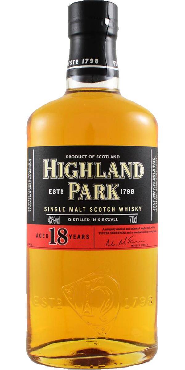 Highland Park 18y - Distillery botteling 2015 - 43% - Single Malt Scotch Whisky