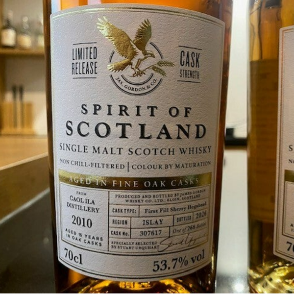 Caol ila 15y - 2010/2026 - Spirit of Scotland - Gordon & Macphail - 53,7% - Single Malt Scotch Whisky