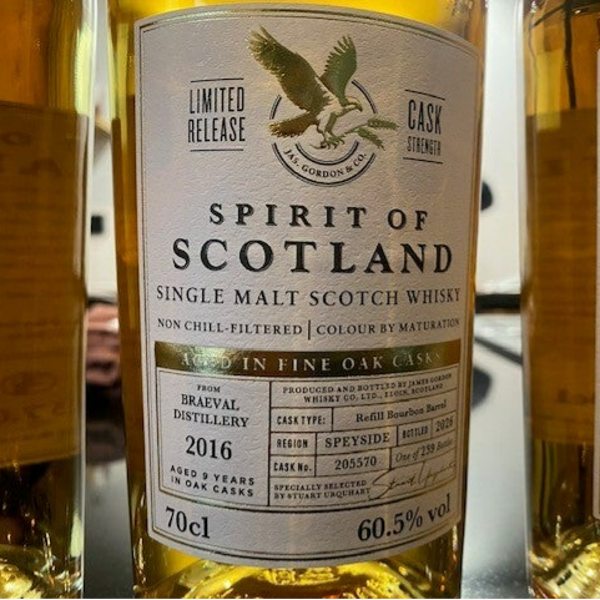 Braeval 9y - 2016/2026 - Spirit of Scotland - Gordon & Macphail - 60,5% - Single Malt Scotch Whisky