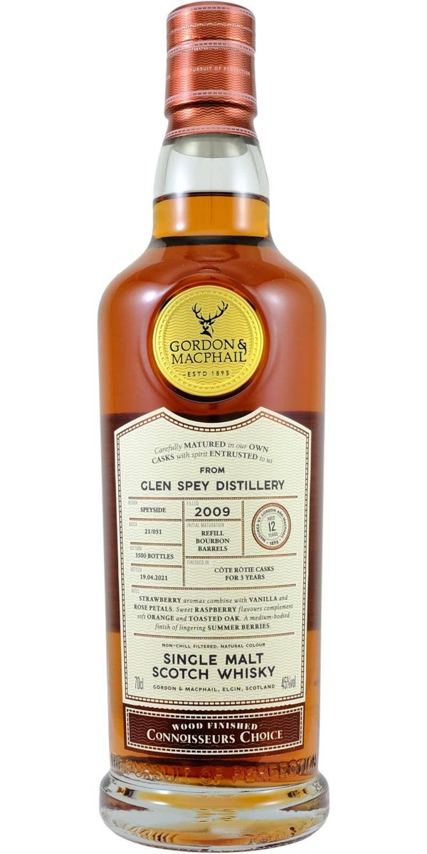 Glen Spey 12y - 2009/2021 - Côte Roti Finish - Connoisseurs Choice - Gordon & Macphail - Single Malt Scotch Whisky