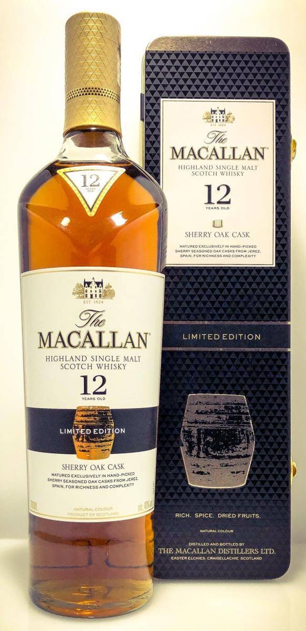 Macallan 12y - Limited edition 2018 "Tin Gift box" - 40% - The Macallan distillery - Single Malt Scotch Whisky