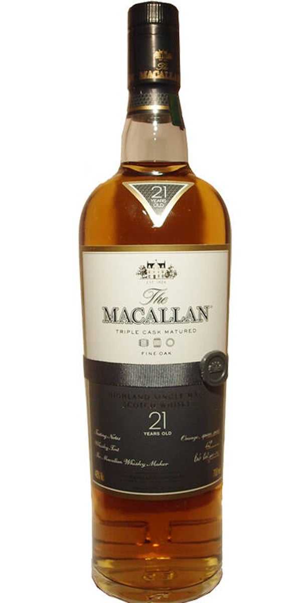 Macallan 21y - Triple cask matured - 43% - The Macallan Distillery - Single Malt Scotch Whisky
