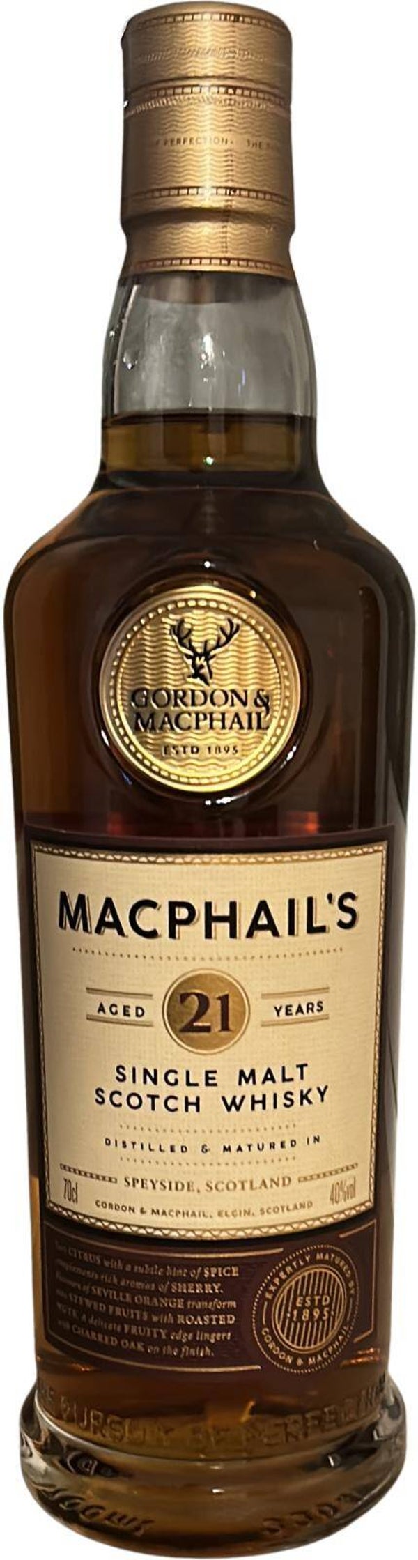 Macphail's 21y - Gordon & Macphail - 40% - Single Malt Scotch Whisky