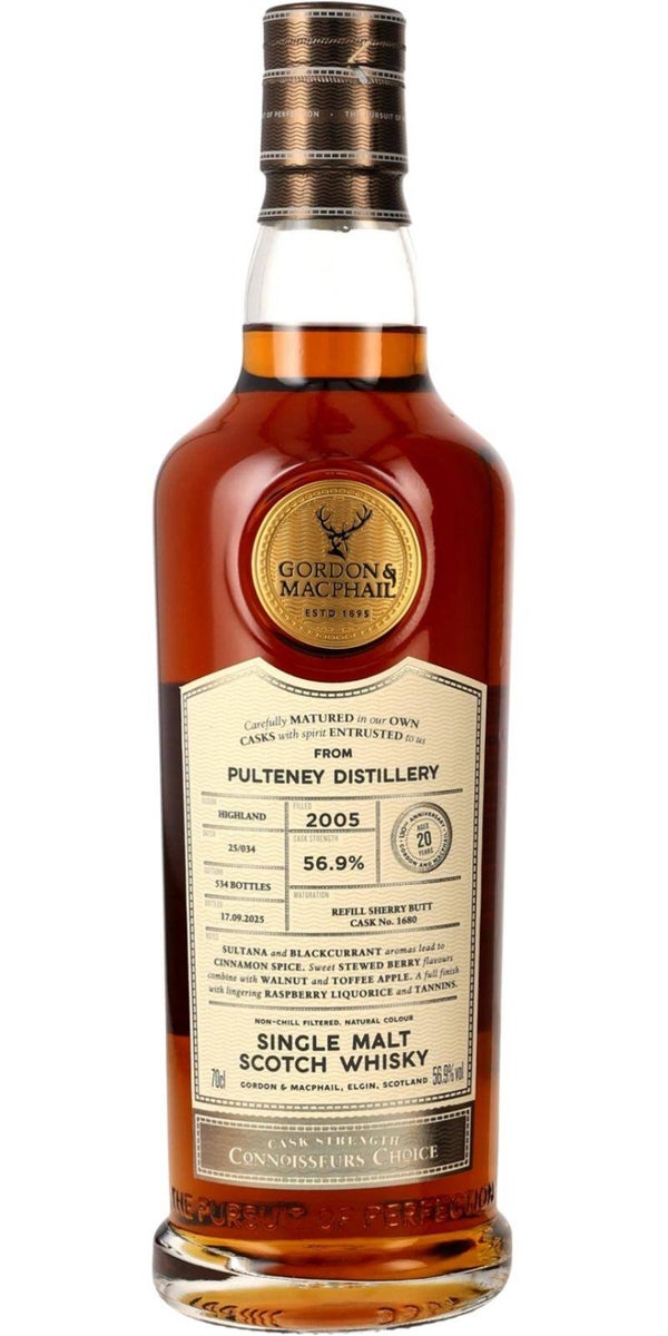 Old Pulteney 20y - 2005/2025 - Connoisseurs Choice - Cask#1680 - Gordon & MacPhail - Single Malt Scotch Whisky