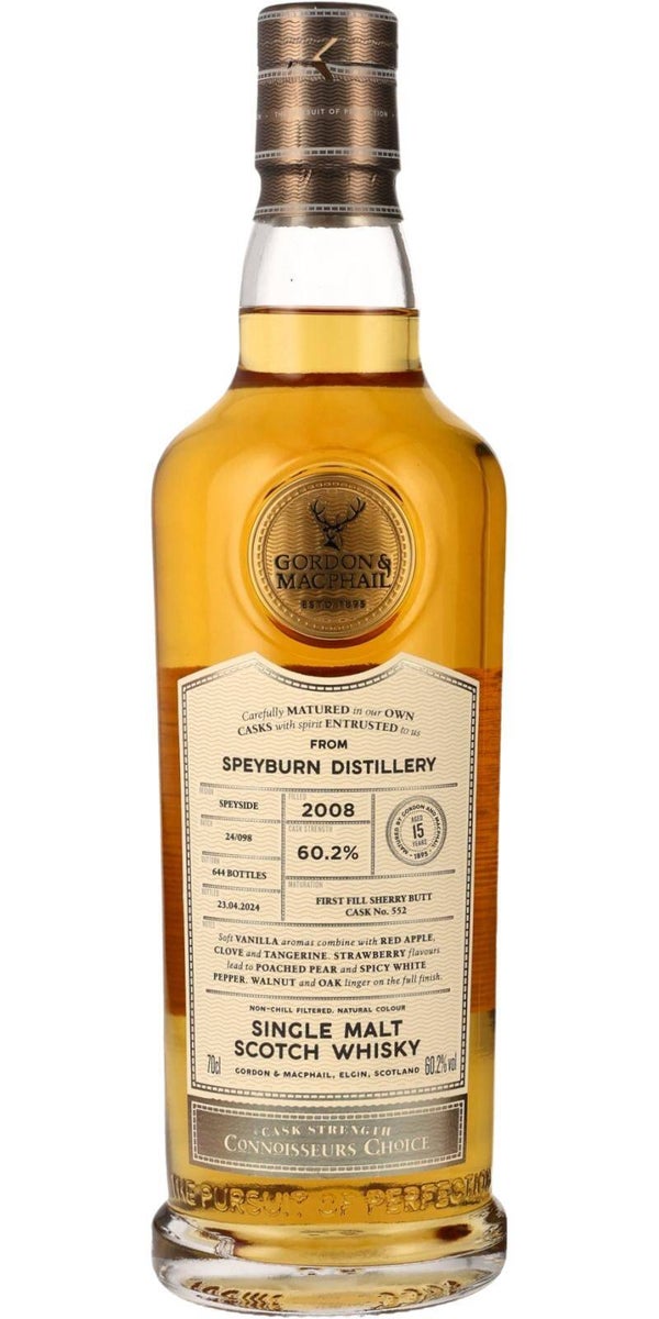 Speyburn 15y - 2008/2024 - Connoisseurs Choice - Cask #552 - Gordon & MacPhail - Single Malt Scotch Whisky