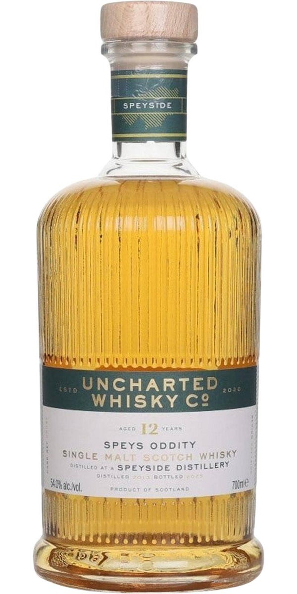 Unnamed Speyside Distillery - Speys Oddity - Uncharted Whisky - 54% - Single Malt Scotch Whisky - Independent Bottler