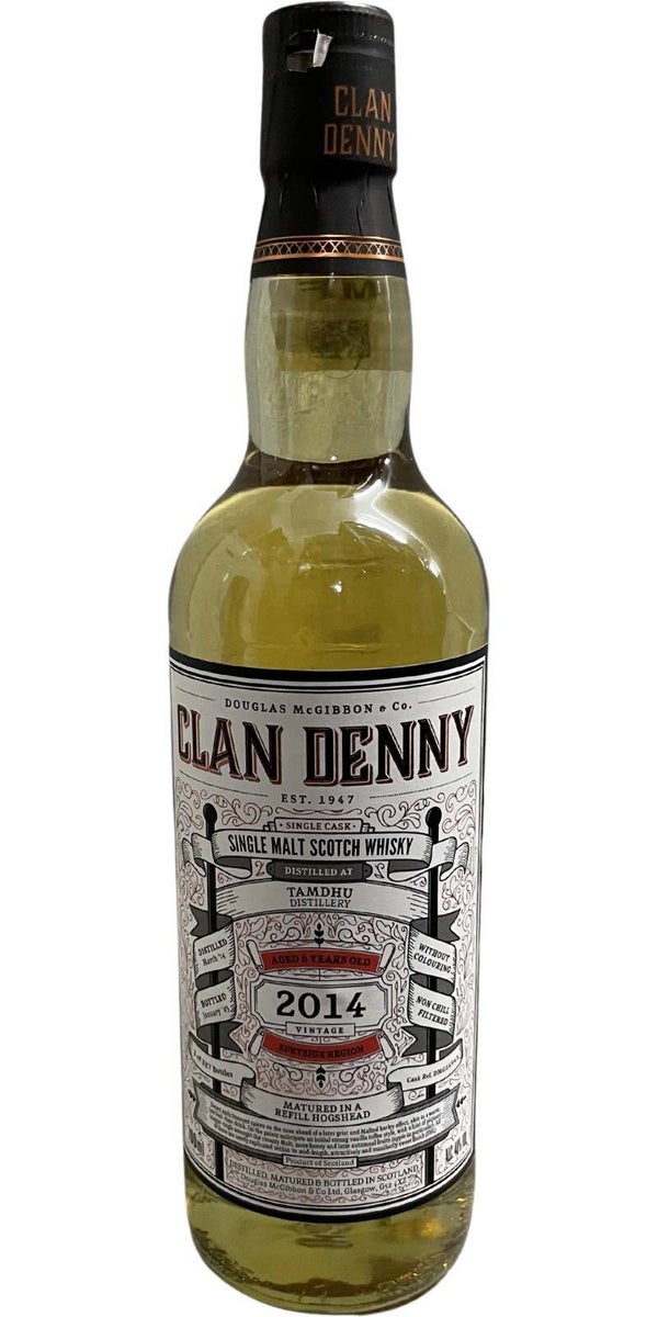 Tamdhu 8y - 2014/2023 - Clan Denny - 48% - Single Malt Scotch Whisky
