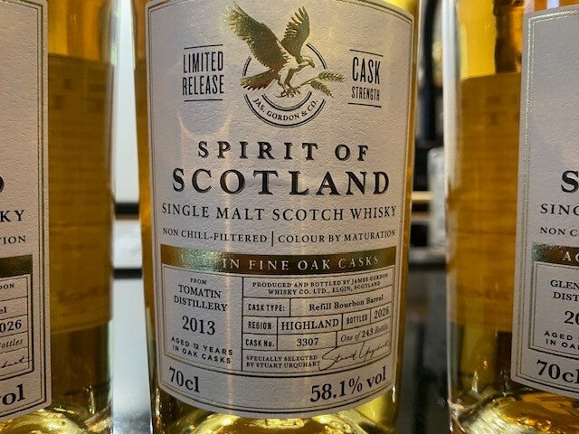 Tomatin 12y - 2013/2026 - Spirit of Scotland - Gordon & Macphail - 58,1% - Single Malt Scotch Whisky