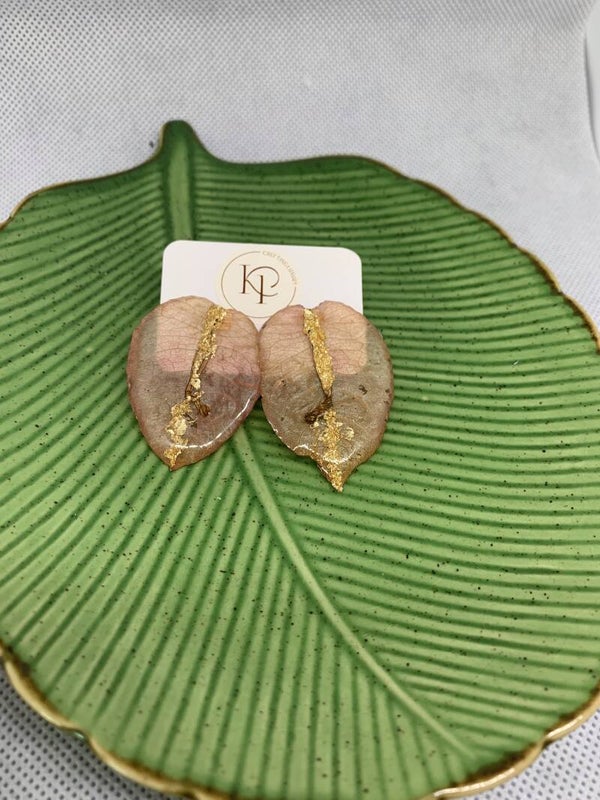 Real Bougainvillea Earrings