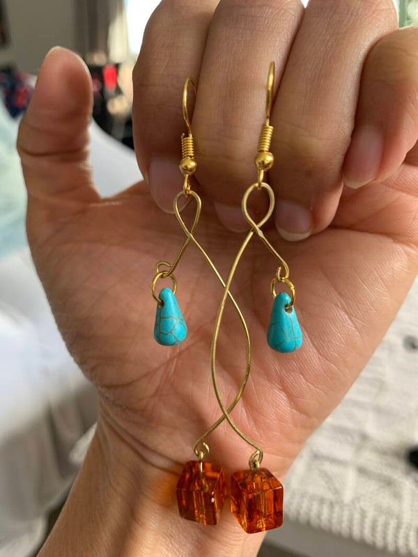 Turquoise Stone Earrings