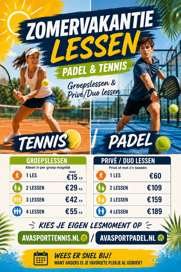training in de week van 3 t/m 5 augustus