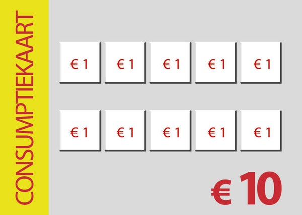Consumptiekaart 10 euro