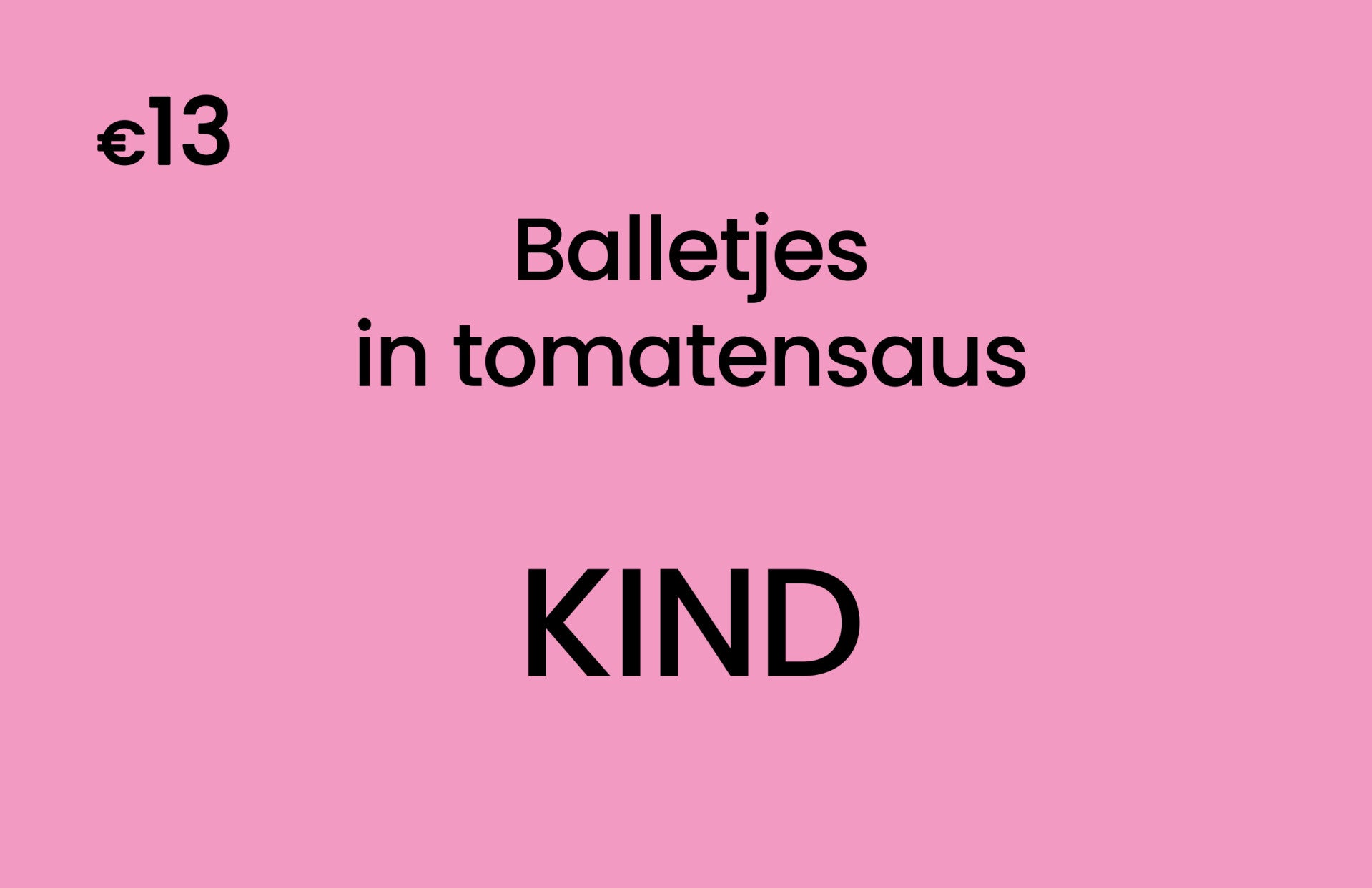 Balletjes in tomatensaus met frietjes - Kind