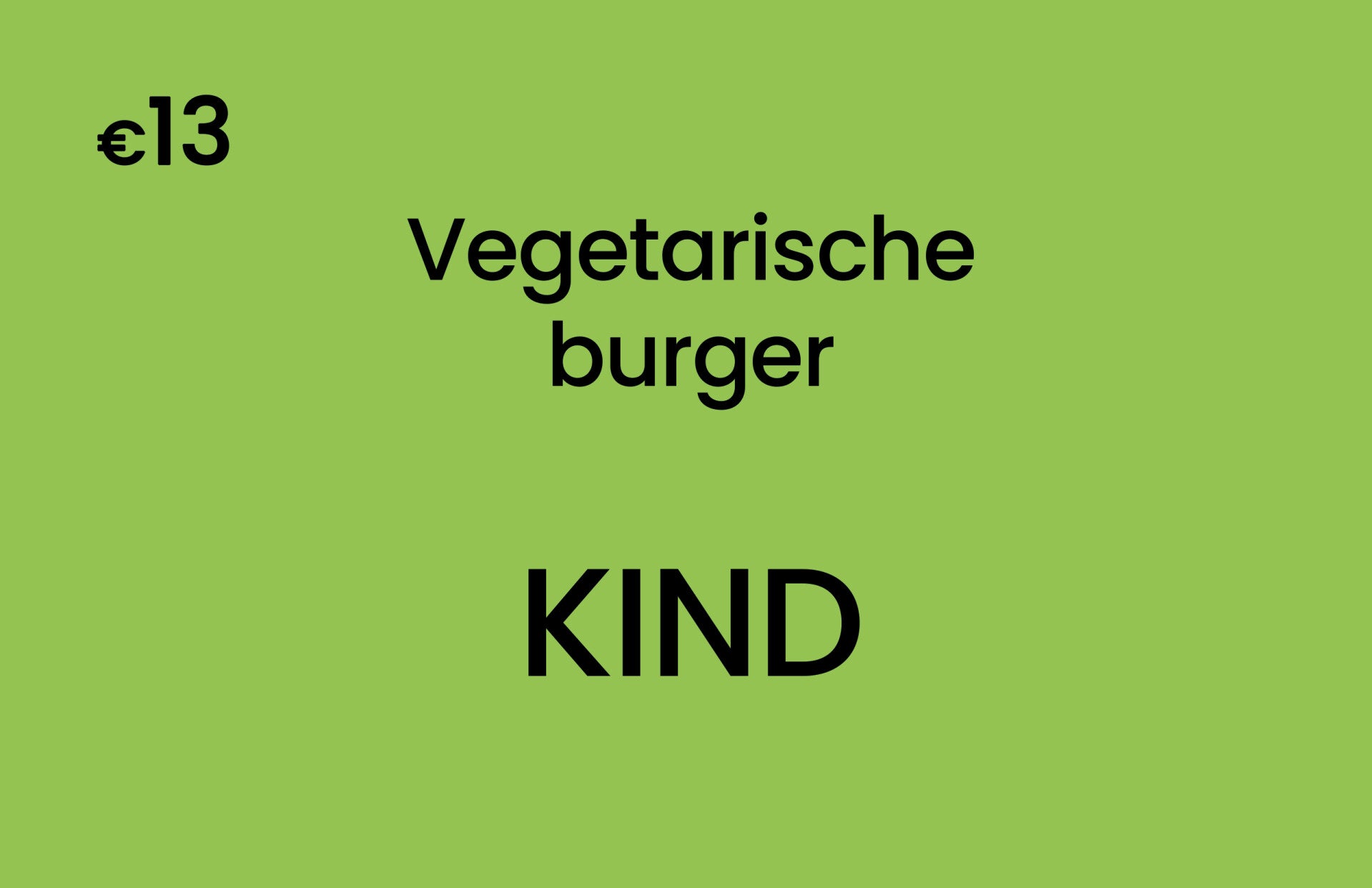 Huisbereide vegetarische burger met frietjes en slaatje - Kind