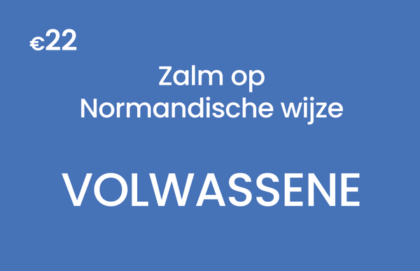 Zalmfilet op Normandische wijze met mosseltjes en frietjes - Volwassene