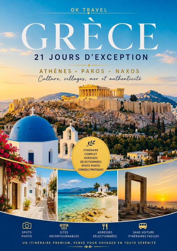 🇬🇷 GRÈCE — GUIDE DE VOYAGE 21 JOURS