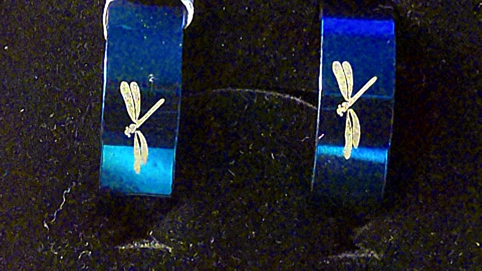 Ring Blau Motiv Libelle