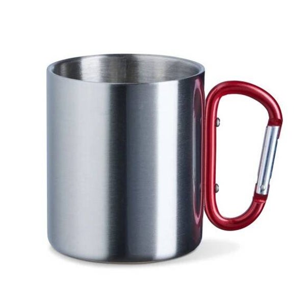 Edelstahltasse mit Karabiner - ROHLING