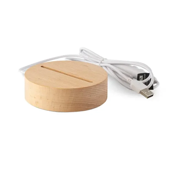 LED Lampenbasis RGB - Holz