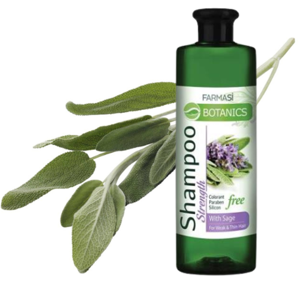 Shampoo met salie-extract 500 ml - voor zwak en dun haar