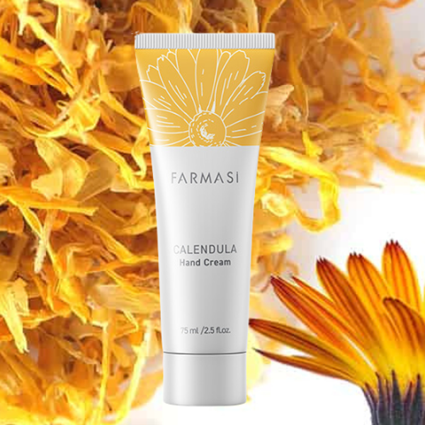 Handcrème met Calendula Olie 75ml - voor droge en gebarsten huid