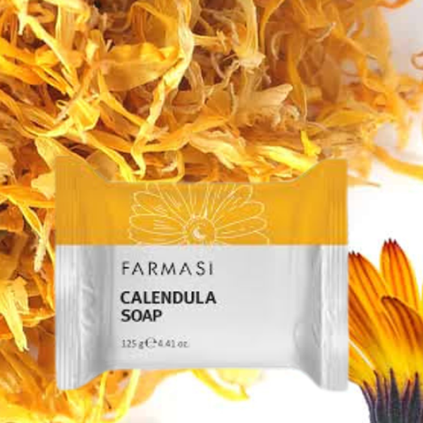 Zeep met Calendula Olie - 125 g - voor de droge en gevoelige huid
