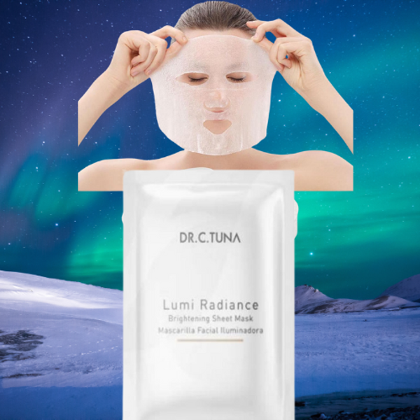 Lumi Radiance sheetmask - voor elke leeftijd en elke huidtype - donkere vlekken verlichten
