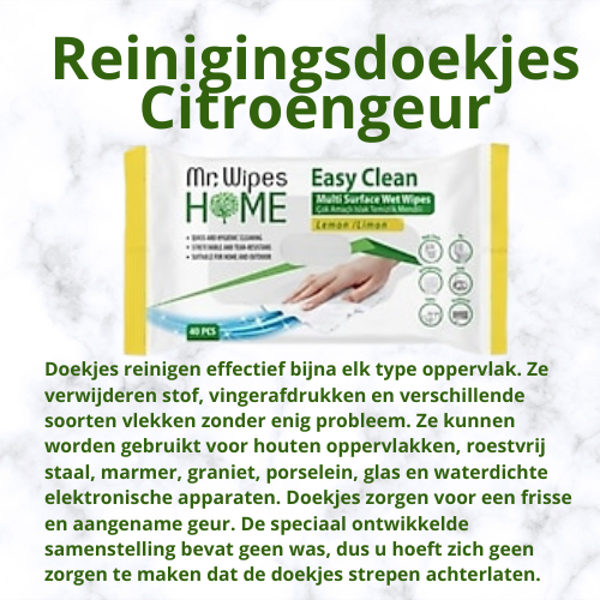 Schoonmaakdoekjes Citroen 40 st.