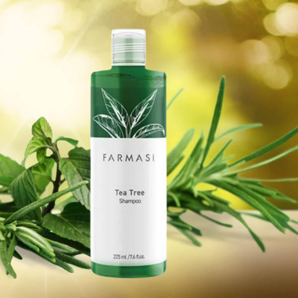 Shampoo met tea tree olie 225 ml - bij roos en jeuk