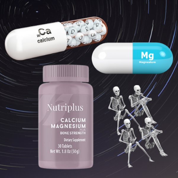 Gezondheid botten: calcium, magnesium & collageen tabletten