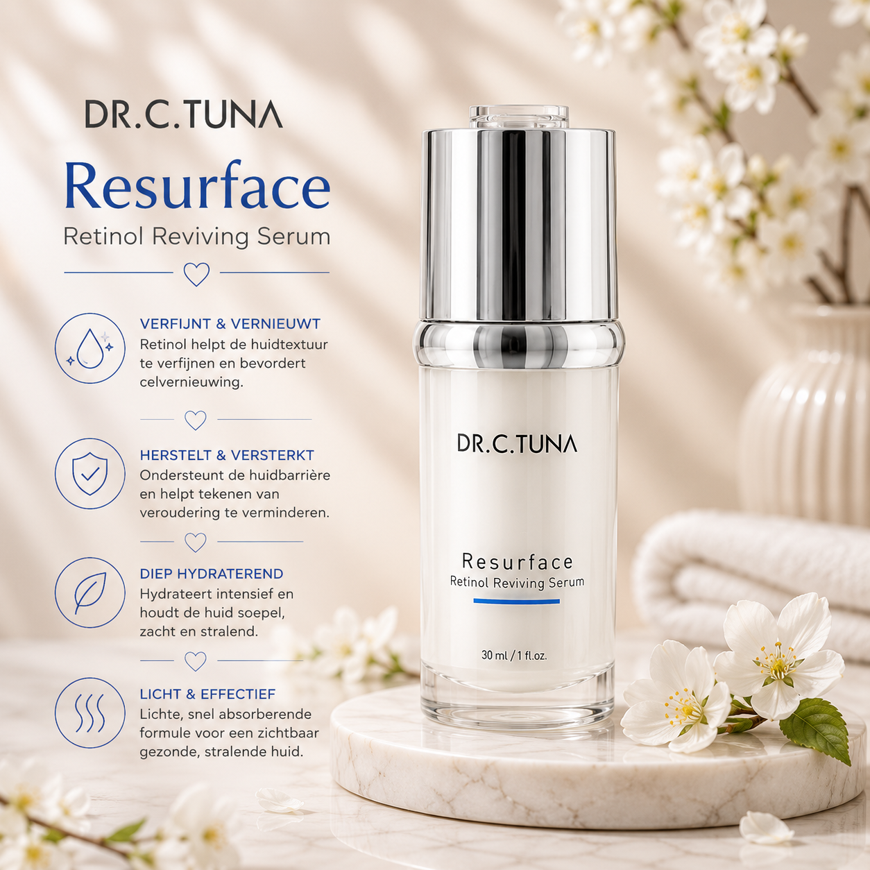 Anti-Aging Retinol Serum – Glad & Stralend