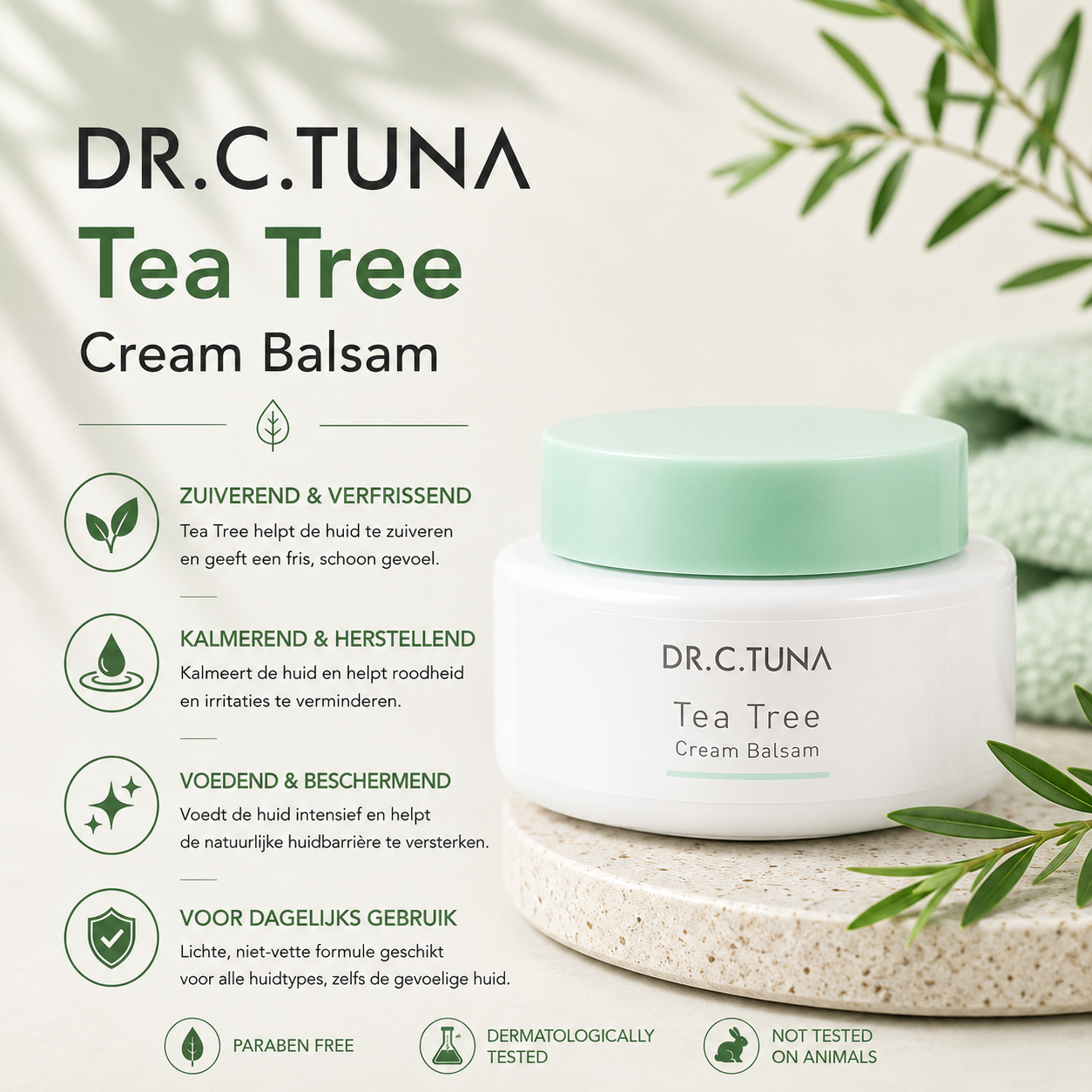 Tea Tree Herstellende Balsem – Intensieve voeding & bescherming