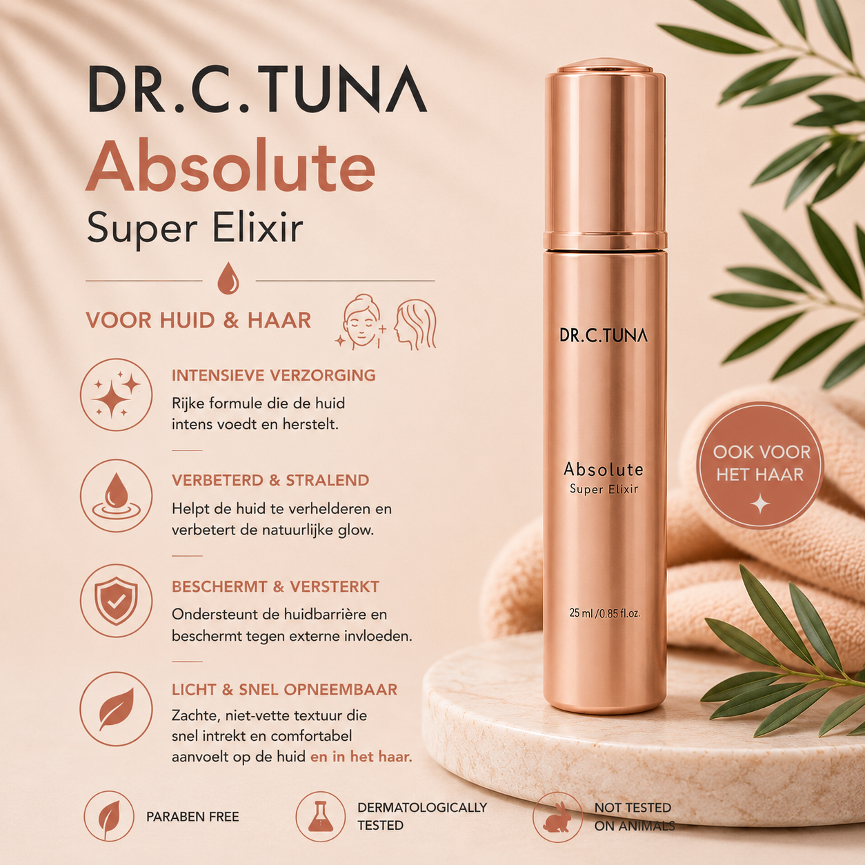 ✨ Super Elixir Olie – Luxe voeding voor huid & haar ✨