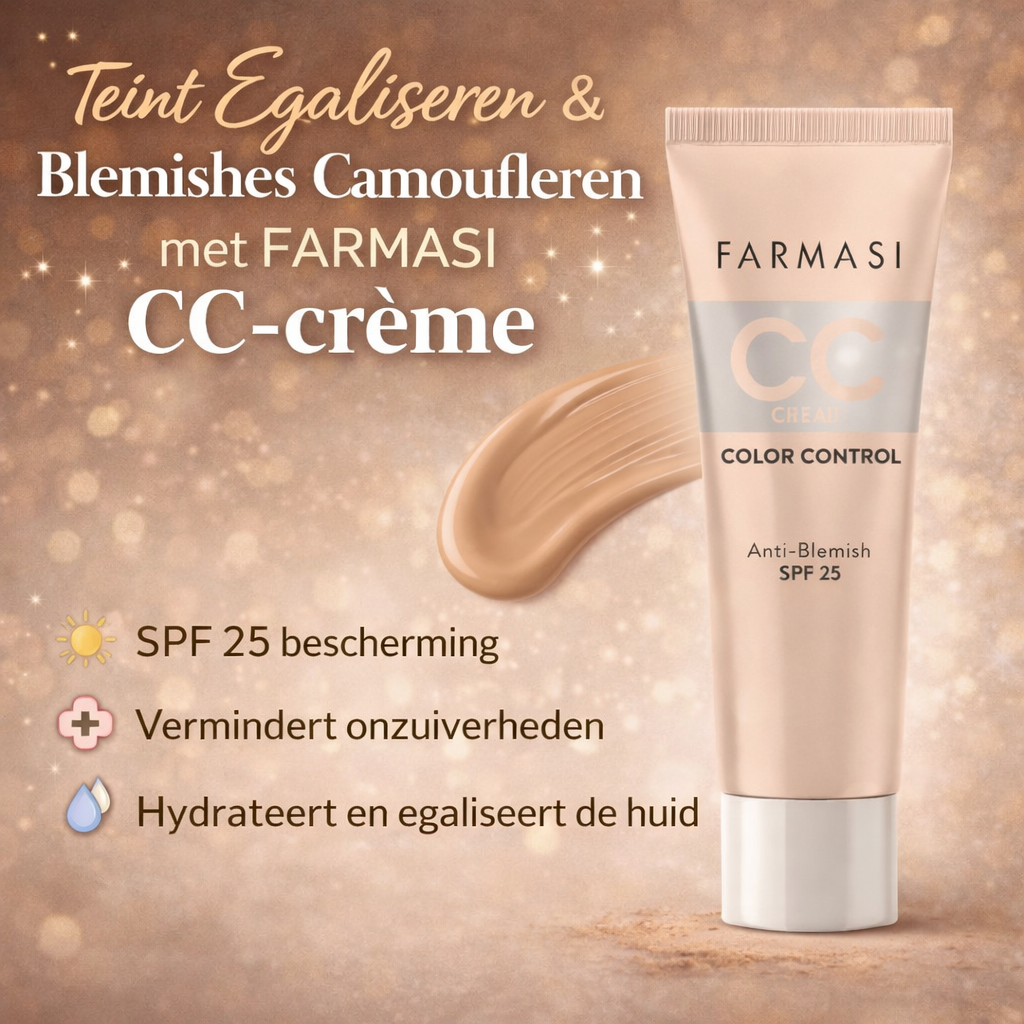 🧴 CC Crème – Egaliseert & Verheldert je Huid