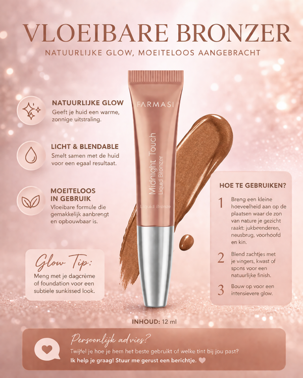✨ Vloeibare Bronzer – Stralende Teint