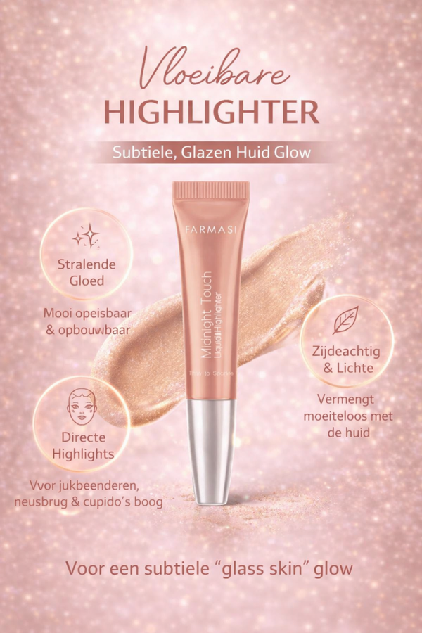 ✨ Vloeibare Highlighter – Subtiele Glass Skin Glow