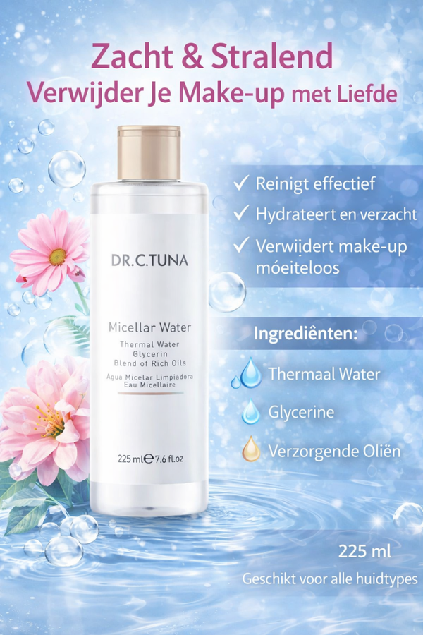 💧✨ Zacht & Stralend – Reinig Je Huid met Micellair Water