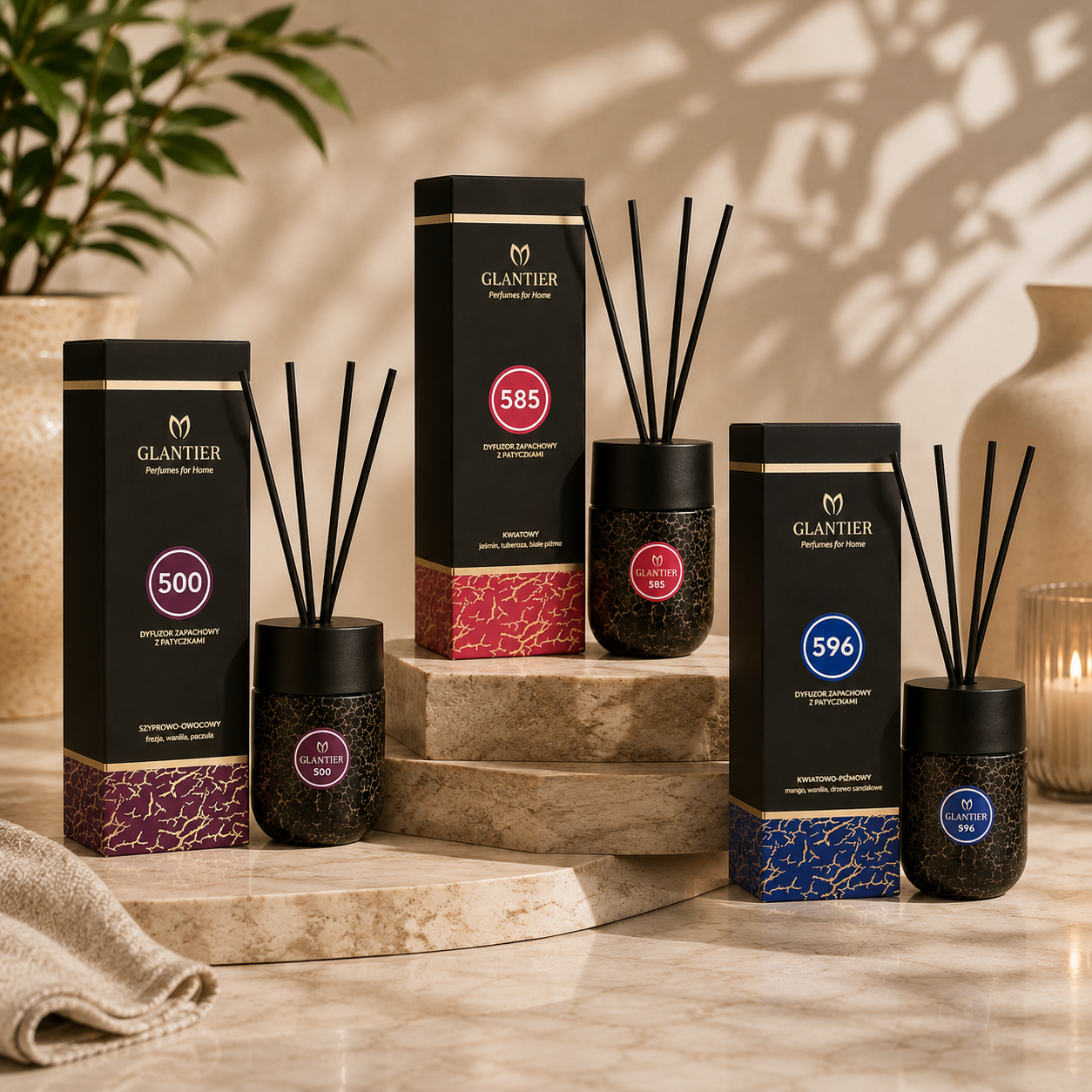 Luxe Geurstokjes met Parfumgeur