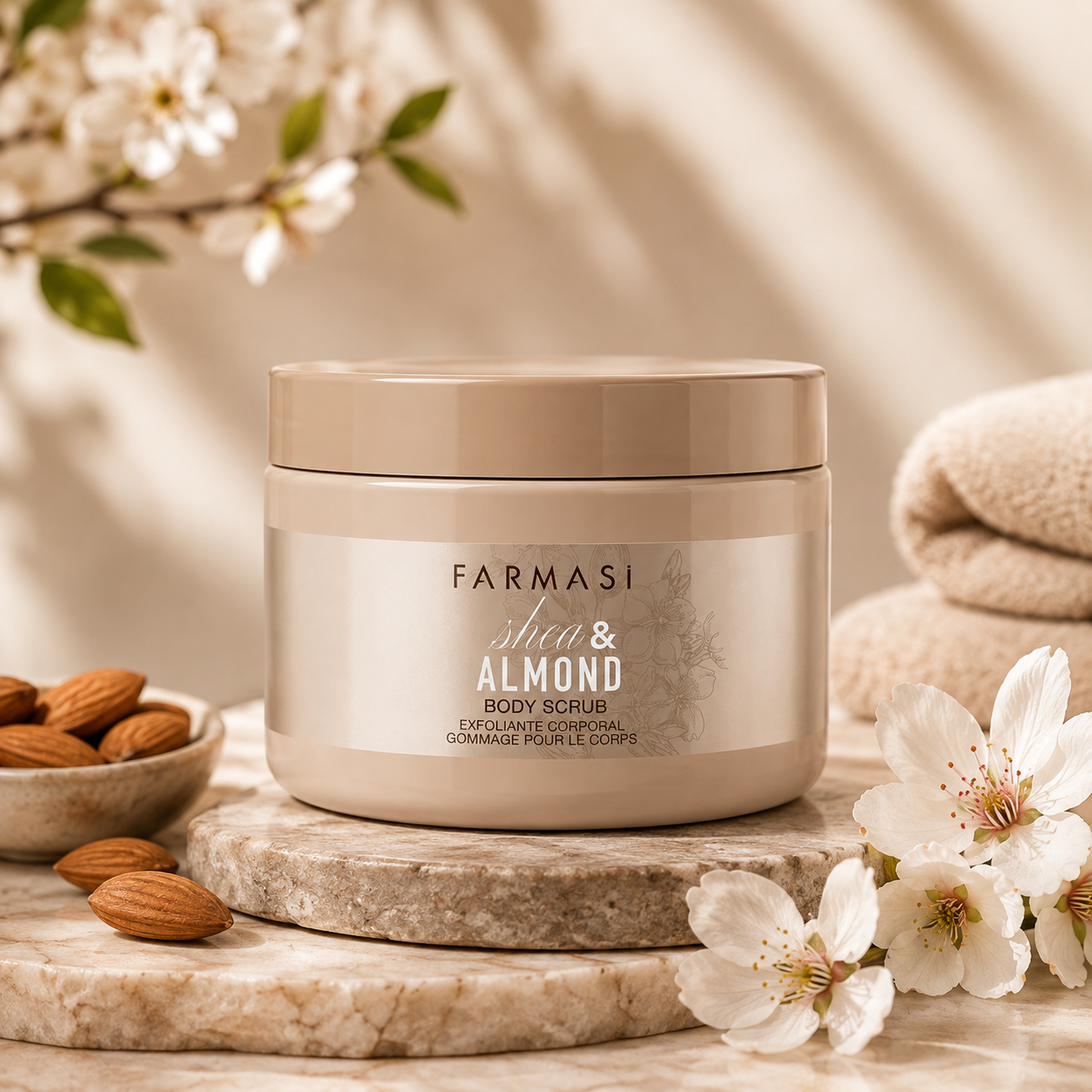 Luxe Bodyscrub – Sheaboter & Amandel