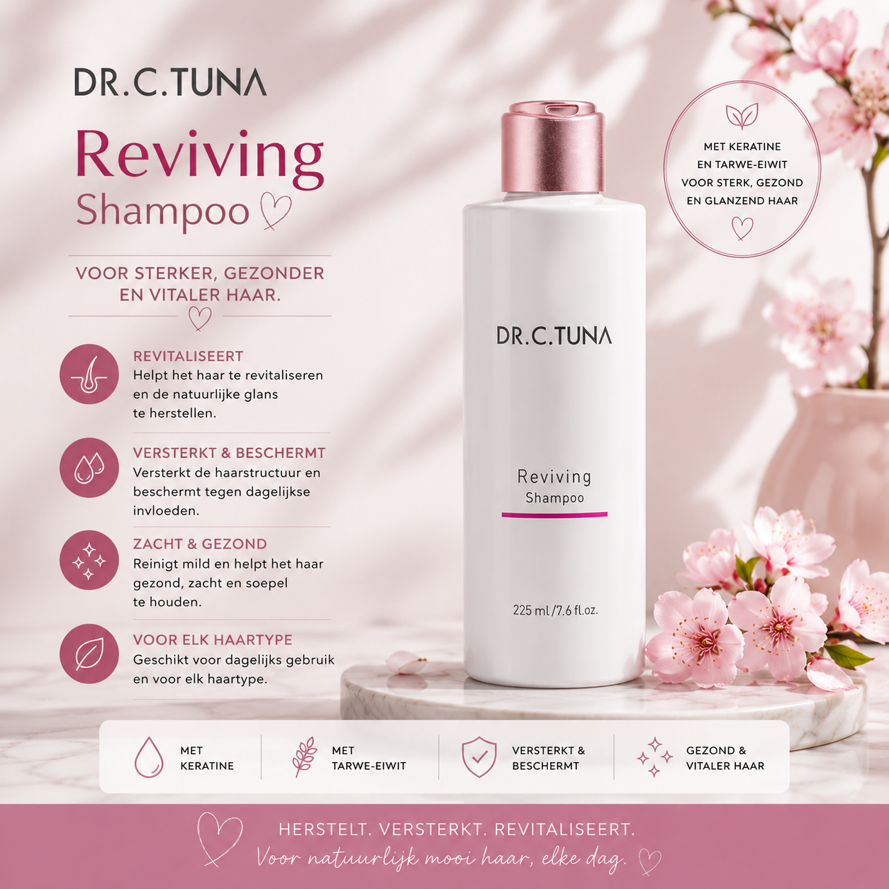 Reviving Shampoo – Versterkt, revitaliseert en geeft je haar nieuwe energie