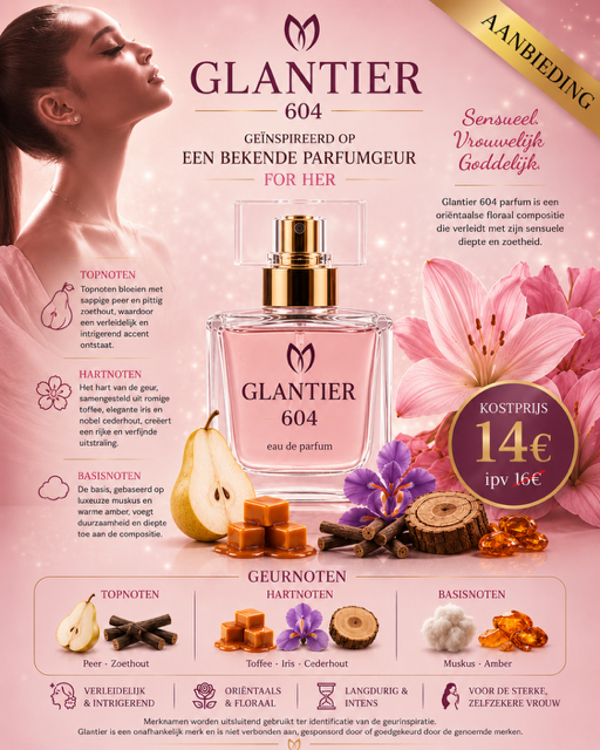 Parfum 604 for her geïnspireerd op God is A woman van Ariana Grande